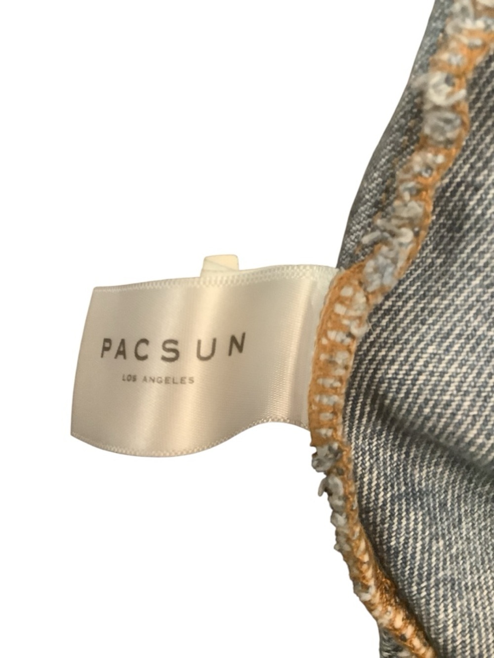 PacSun Denim Mini Skirt Waist Size 27 Button Front Utility Pockets Y2K - Picture 4 of 9